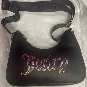Juicy couture black glitter crossbody